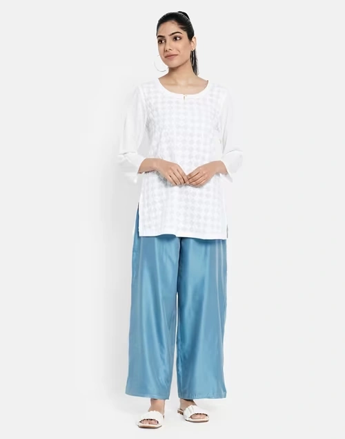 Cotton Silk Drawstring Ijar Pant