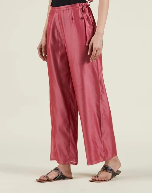Cotton Silk Drawstring Ijar Pant