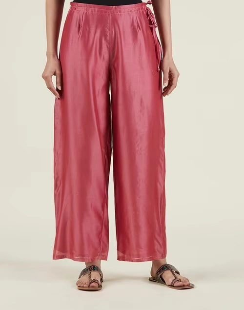 Cotton Silk Drawstring Ijar Pant