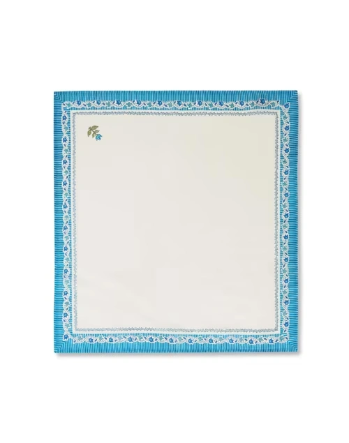 Turquoise Cotton Printed Ramya Napkin - Set of 6