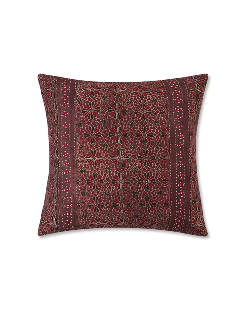 Multi Viscose Cotton Sindh Embroidered Cushion Cover