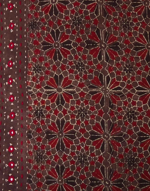 Multi Viscose Cotton Sindh Embroidered Cushion Cover