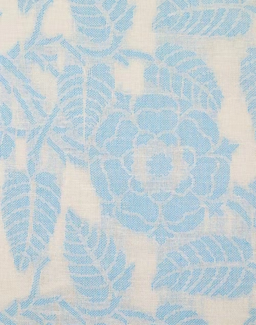 Blue Cotton Ambar Cutwork Cushion Cover