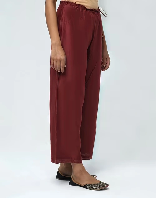 Cotton Silk Waist Tie Up Ijar Pant 3 Cotton Silk Waist Tie Up Ijar Pant