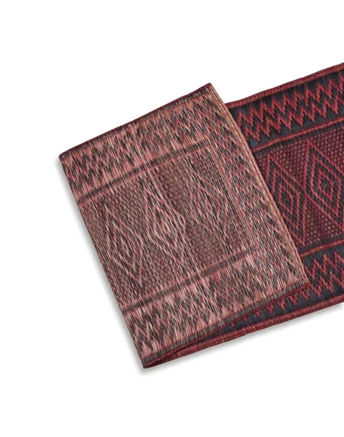 Black Natural Fibre Woven Surkh Runner- Small