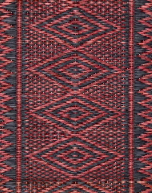 Black Natural Fibre Woven Surkh Runner- Small