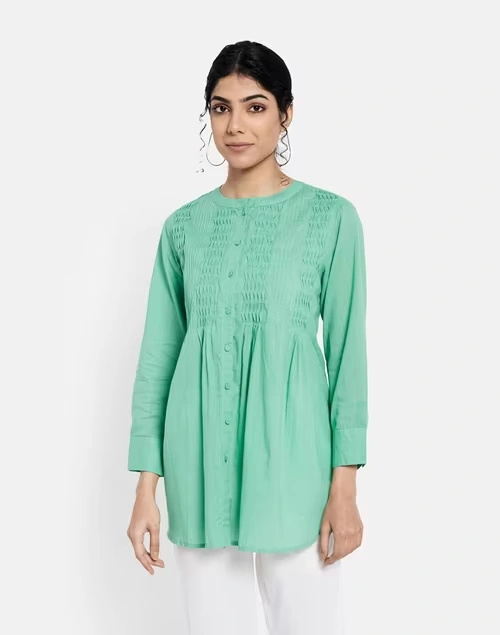 Cotton Slub Woven Tunic