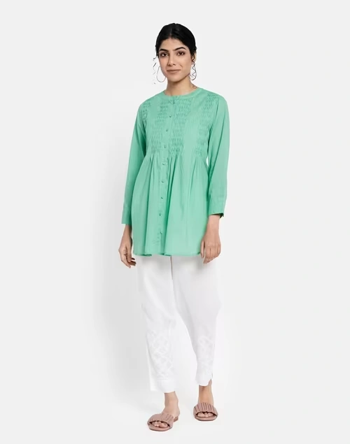 Cotton Slub Woven Tunic