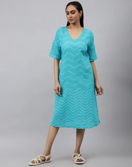 Cotton Tie And Dye Dress