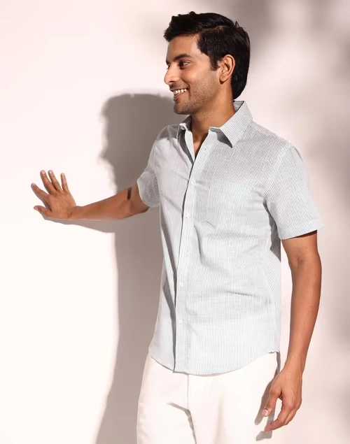 White Cotton Slim Fit Shirt 3 White Cotton Slim Fit Shirt