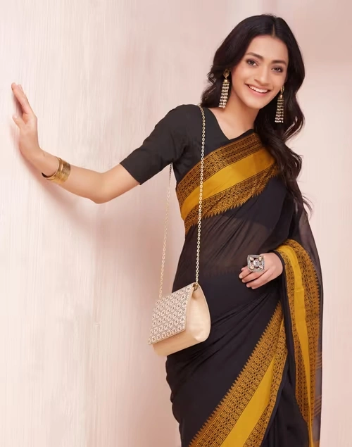 Beige Hand Embroidered Clutch