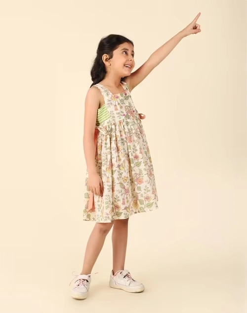 Offwhite Cotton Printed Dress 4 Offwhite Cotton Printed Dress