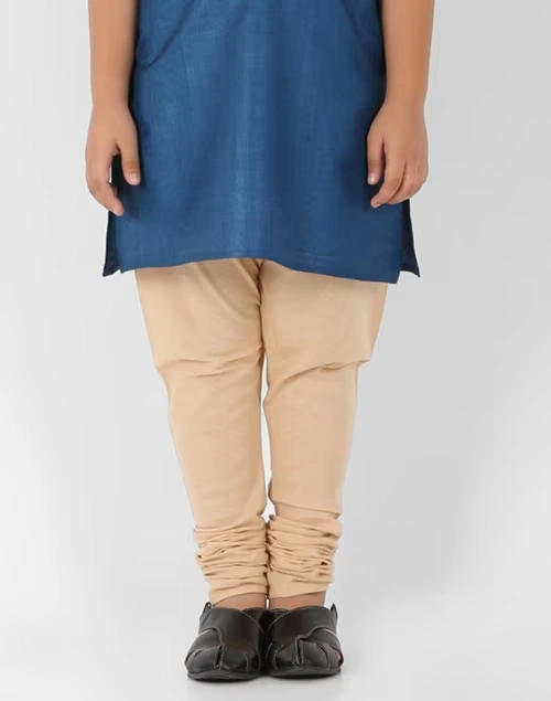 Beige Cotton Churidar