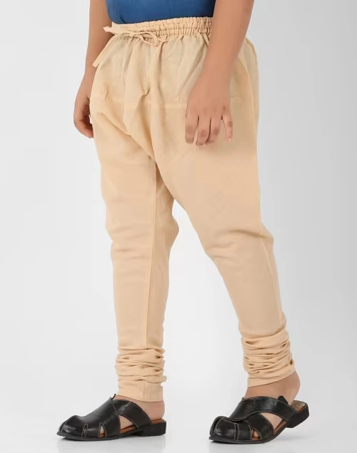 Beige Cotton Churidar