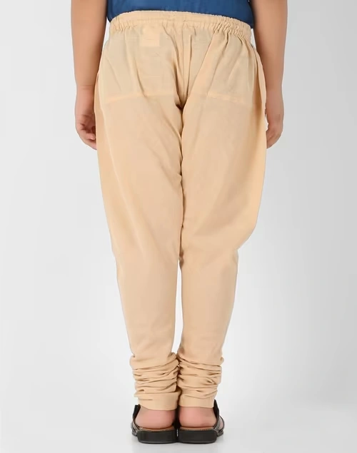 Beige Cotton Churidar 3 Beige Cotton Churidar