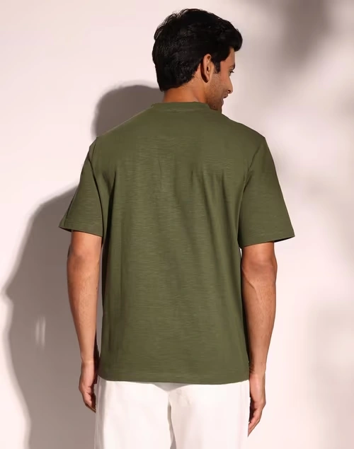 Green Cotton Comfort Fit Organic Slub Tee
