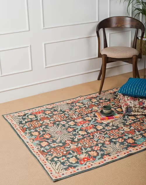 Blue Nilaya Cotton Dhurrie