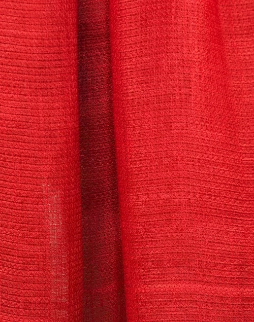 Red Linen Whisper Stole