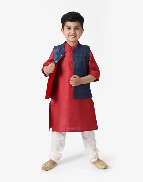 Blue Silk Ghicha Jacket