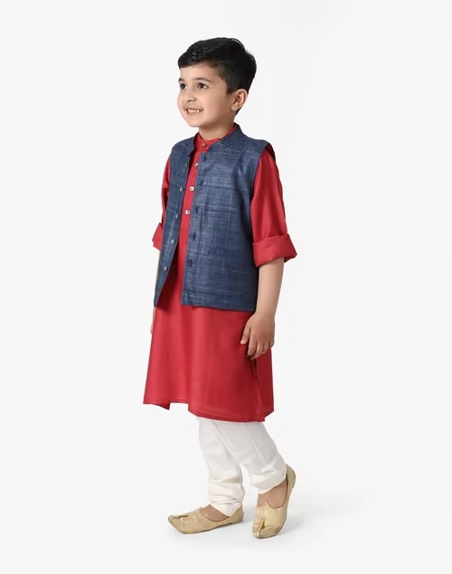 Blue Silk Ghicha Jacket 3 Blue Silk Ghicha Jacket