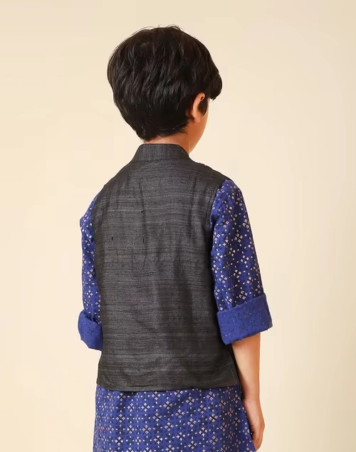 Black Silk Ghicha Jacket 3 Black Silk Ghicha Jacket