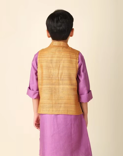 Mustard Silk Ghicha Jacket