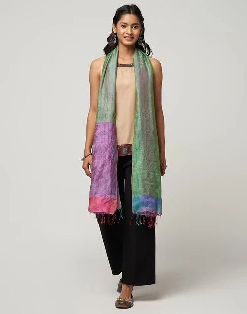 Blue Silk Stole