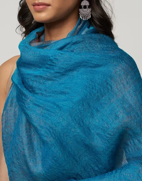 Blue Silk Stole