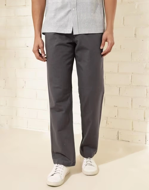 Grey Cotton Mobility Comfort Fit Pants 3 Grey Cotton Mobility Comfort Fit Pants