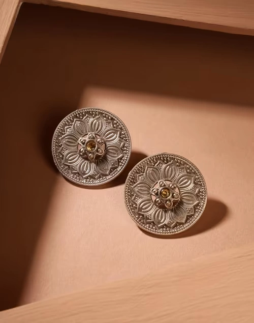 Metal Stud Earrings