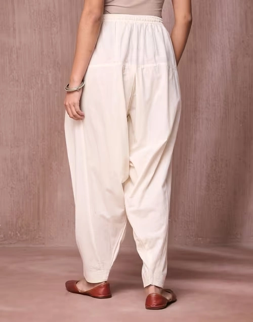 Offwhite Cotton Salwar 3 Offwhite Cotton Salwar