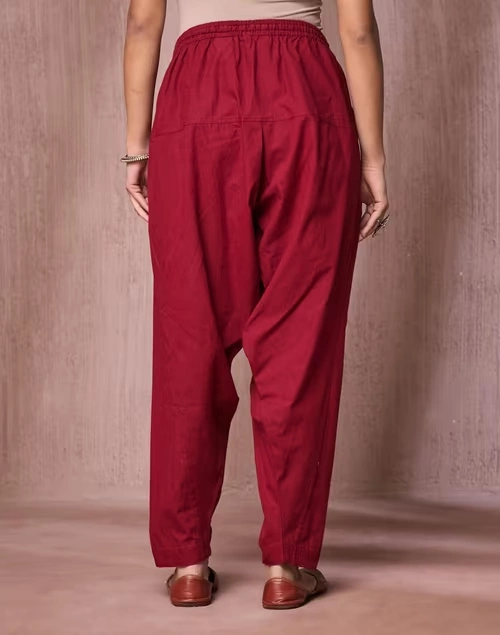 Maroon Cotton Salwar 3 Maroon Cotton Salwar