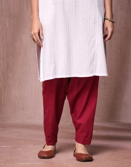 Maroon Cotton Salwar 4 Maroon Cotton Salwar