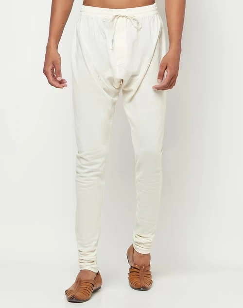 Natural Cotton Satna Churidar With Zip Fly Back Pocket