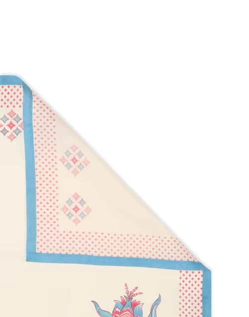 Red Cotton Printed Chintz Napkin Set Of 6