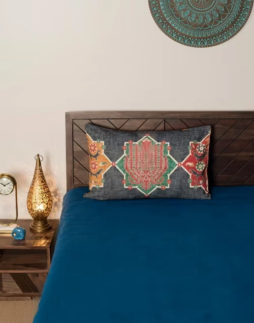 Multi Cotton Fergana Printed Pillow Cover 45x70 | Set of 2