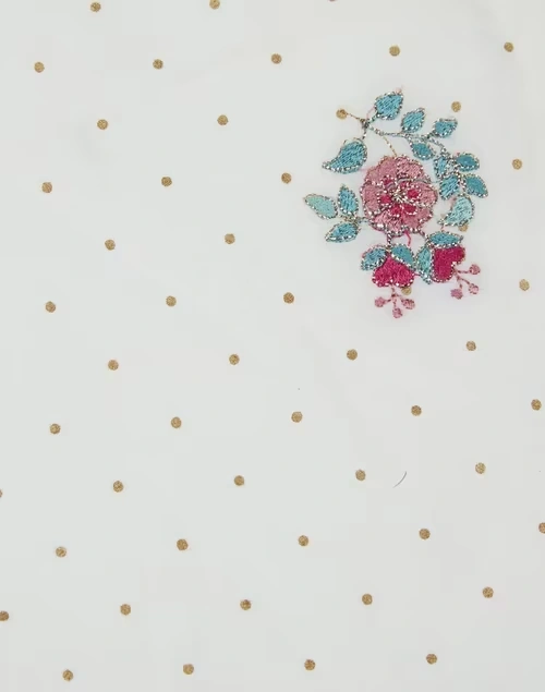 Offwhite Cotton Embroidered Luxe Napkin