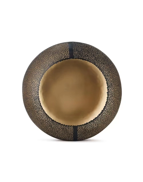 Brass Metal Antiqued Svarna Candle Holder 3 Brass Metal Antiqued Svarna Candle Holder