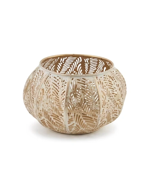 Multi Metal Cutwork Nira Votive Holder