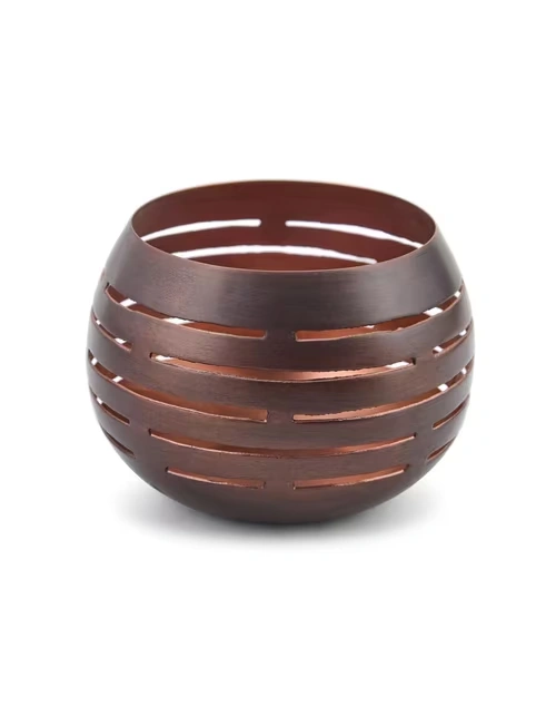 Copper Metal Antiqued Tamra Tlite Holder