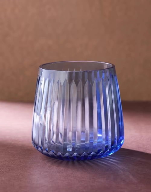 Blue Glass Blown Farsis Tlite Holder