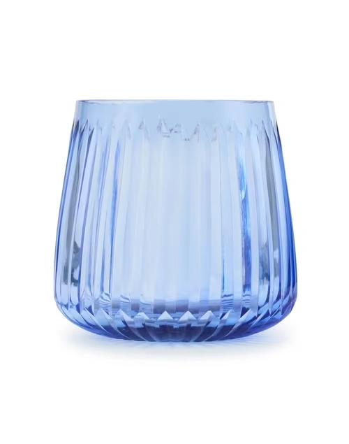 Blue Glass Blown Farsis Tlite Holder