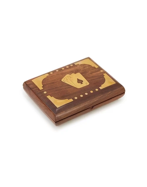 Natural Wooden Onam Inlay Card Games