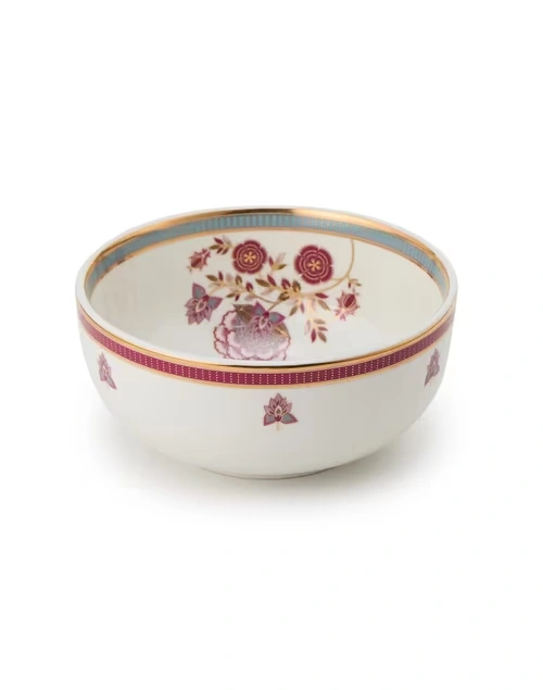 Multi Ceramic Decaled Luxe Serving Bowl- Small