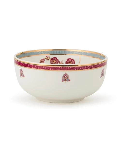 Multi Ceramic Decaled Luxe Serving Bowl- Small