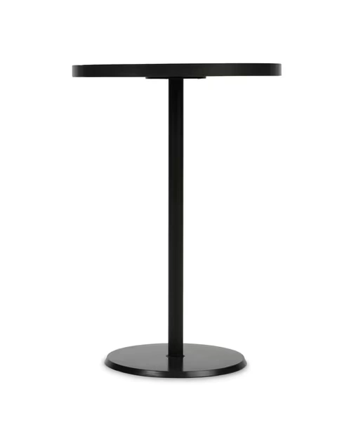 Black Metal Pedestal Table