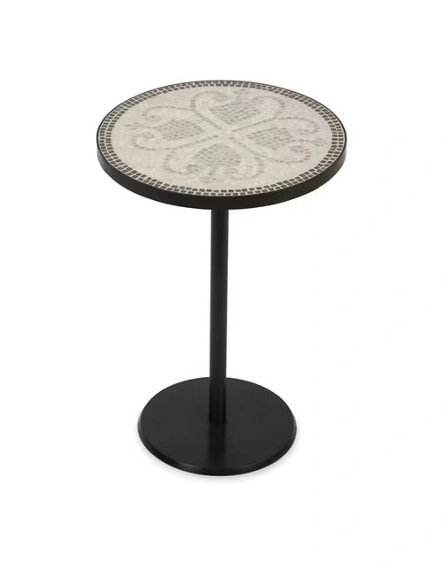 Black Metal Pedestal Table