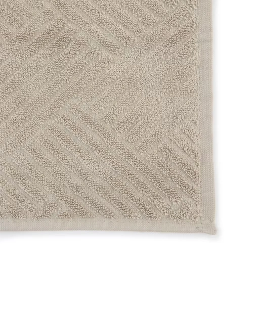 Beige Palash Cotton Pile Towel Set | Set of 2 4 Beige Palash Cotton Pile Towel Set | Set of 2