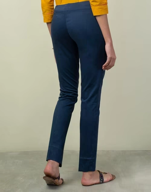 Cotton Lycra Slim Fit Stretch Pant