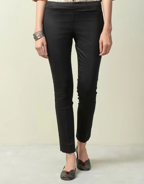Cotton Lycra Slim Fit Stretch Pant